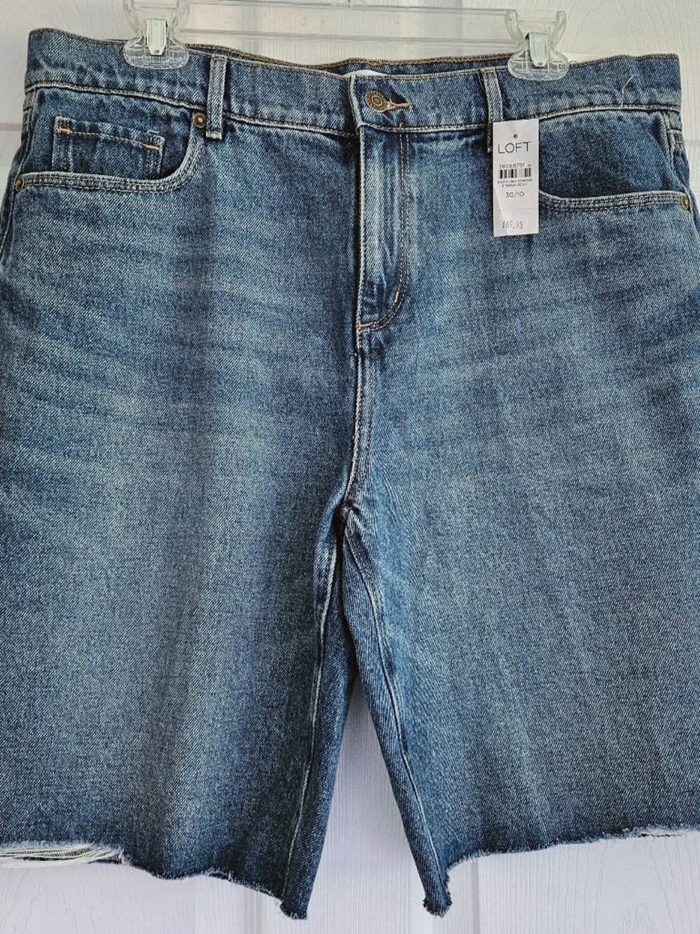 Loft Bermuda Shorts, Denim Highrise, NWT, Size 30/10
